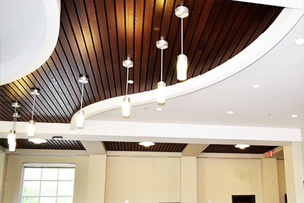 PVC Planks False ceiling wall teak brown suppliers dealers installation price bangalore karnataka 1