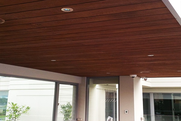 PVC Planks False ceiling wall teak brown suppliers dealers installation price bangalore karnataka 6